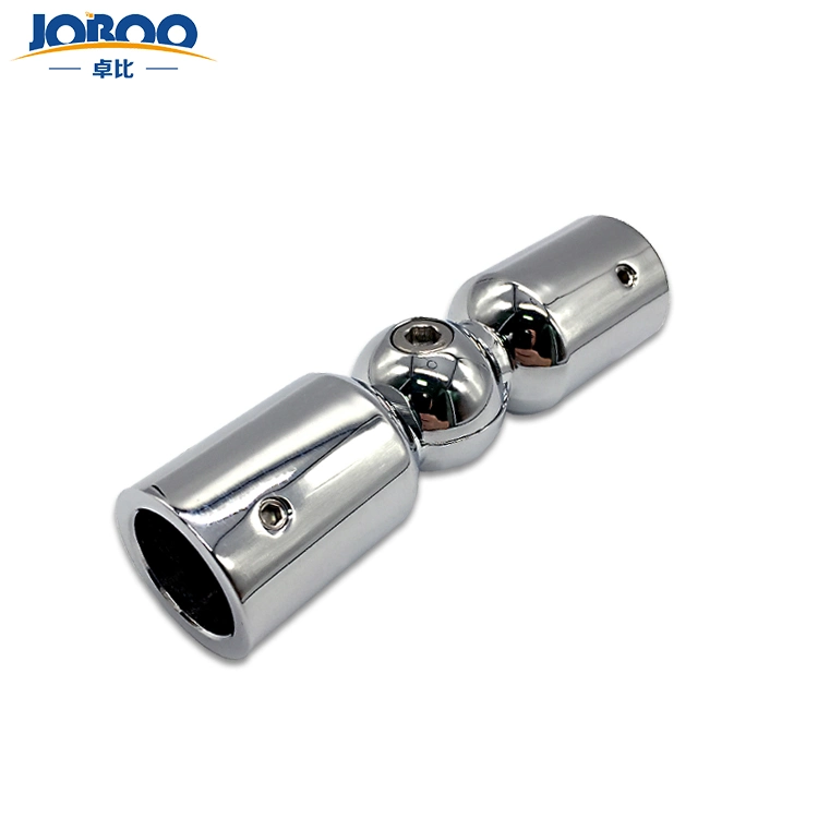 China Manufacturer Glass Door Copper Pipe Fitting Shower Room Connector for Round Tube