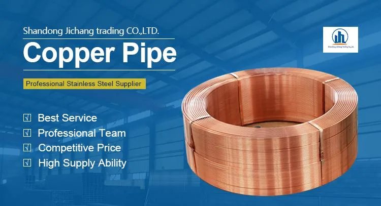 Hot Sale 1/4 3/8 1/2 5/8 3/4 Inch Pancake Coil 15m Steel Pipe Copper Coated Tubing 5/16&prime;&prime;*0.7m with Low Price