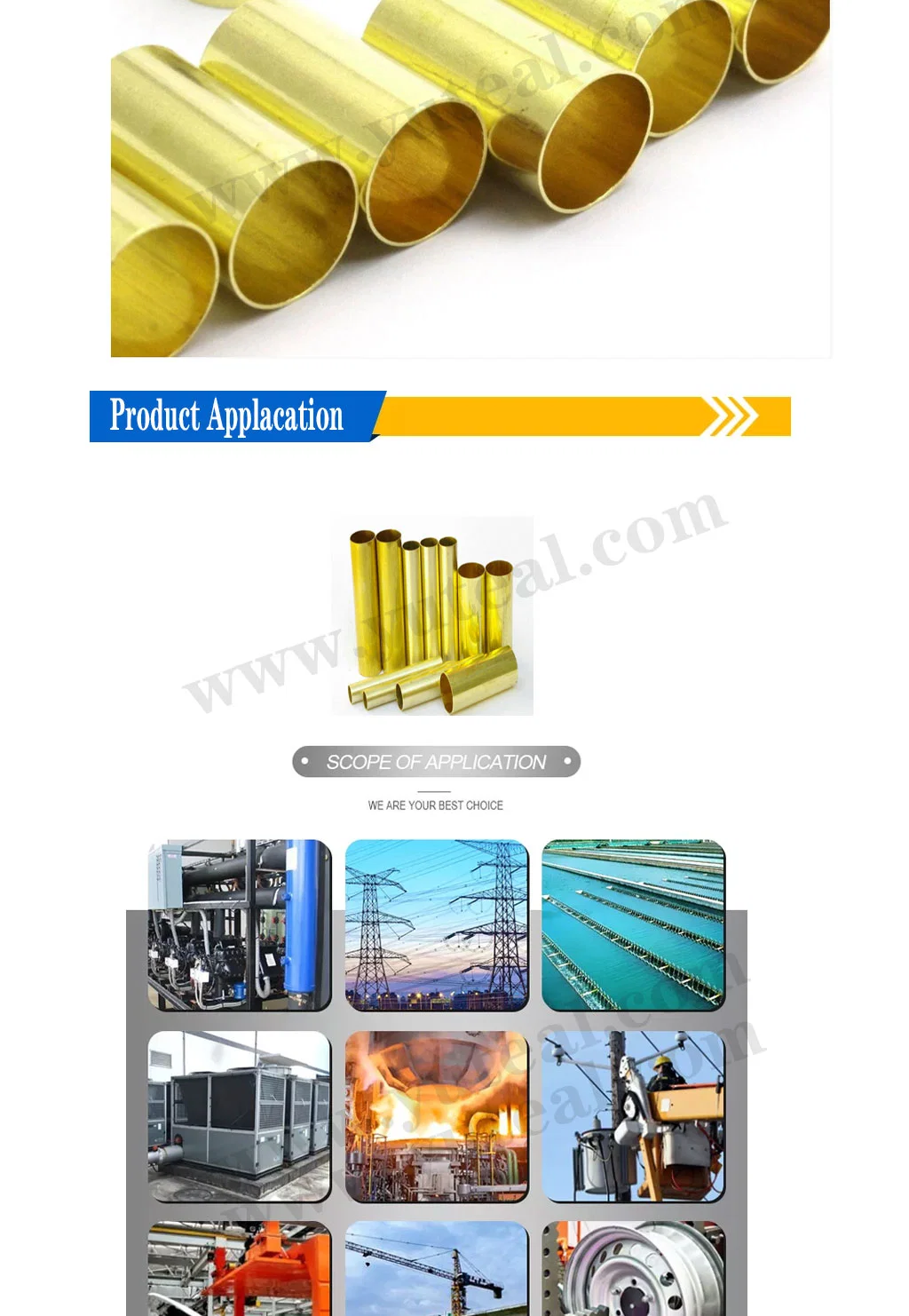 Best-Selling High Quality Brass Tube C26800 C27200 C27400 Brass Round Pipe