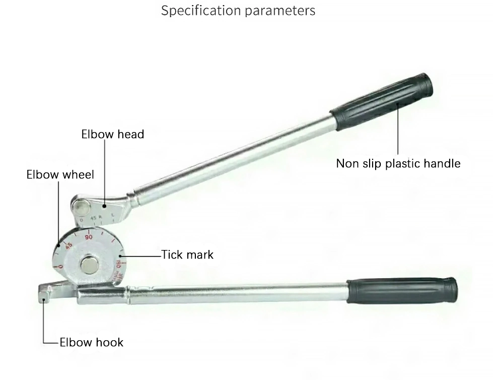 CT-364 Handheld 180 Degree Copper Tube Pipe Bender Bending Tools 12/16/19mm Tubing Bender