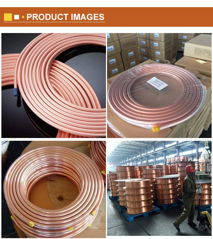 C10100 C11000 C12000 AC Copper Pancake Tubing / AC Copper Pipe