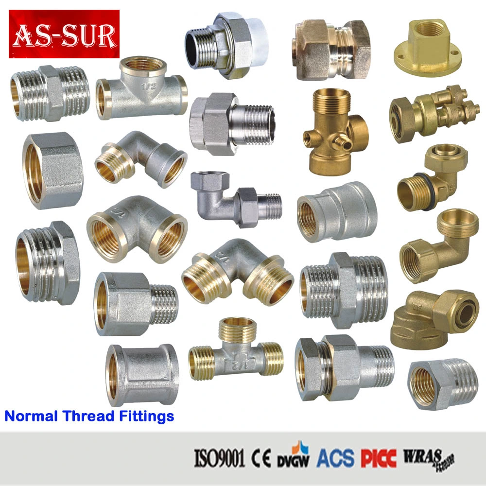 Ce Approved Copper Brass Tube Plumbing Hose Compression Pipe Fitting