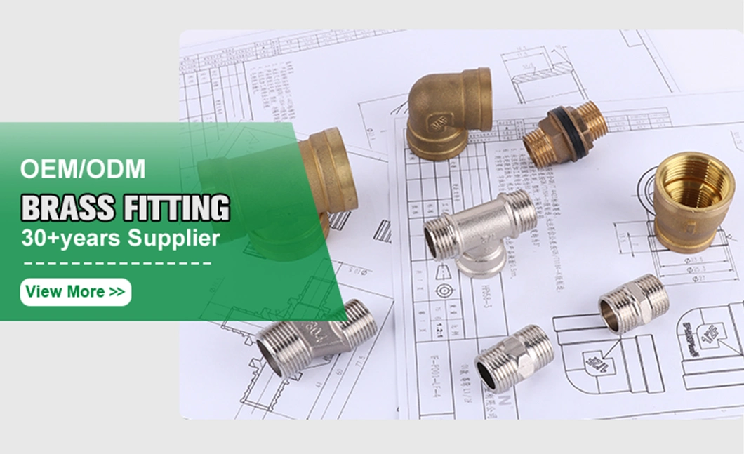 Ifan High Pressure Brass Pipe Connector Copper Fitting Brass Tube Fitting