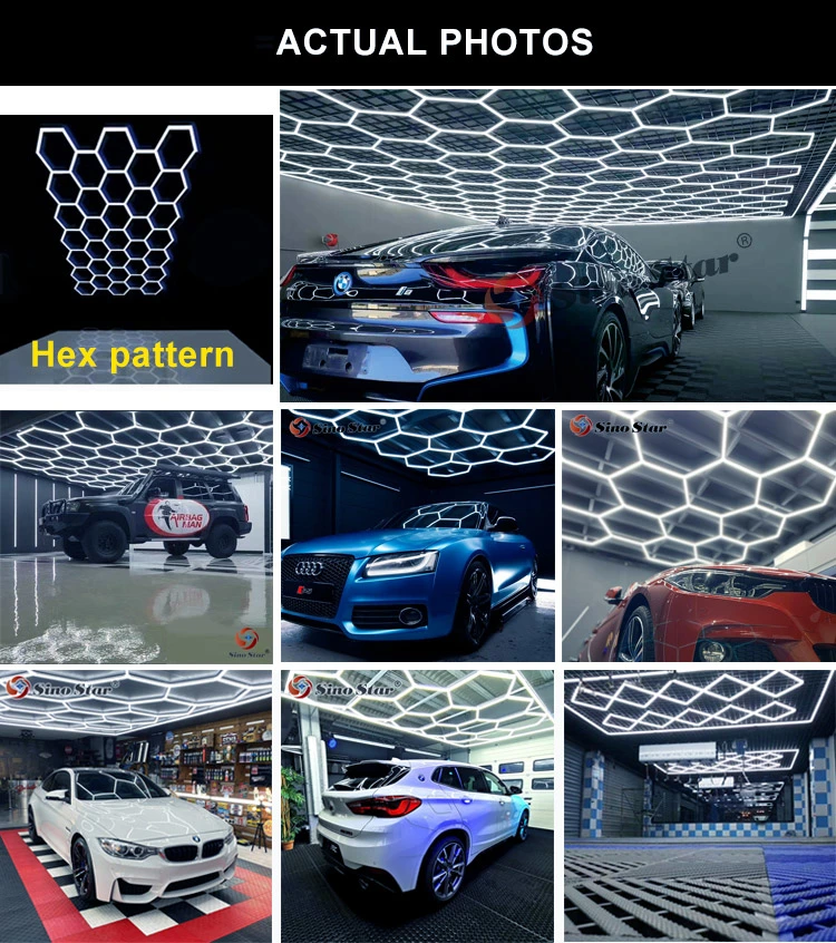 Customized Design Car Wash Shop Export to Indonesia Hex LED Tube