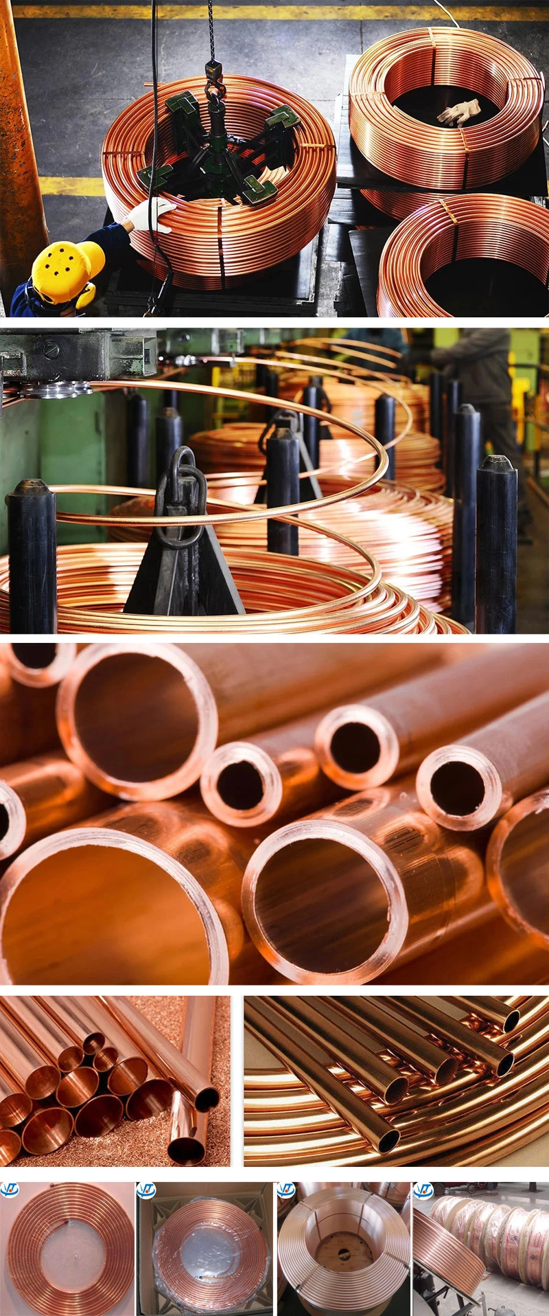 Pancake Coil Copper Tube / Red Copper Pipe / Copper Tubing C1100 Price Per Kg