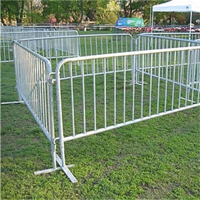 5 Feet Heavy Duty Galvanized Steel Barrier Interlocking Crowd Control Barricade with