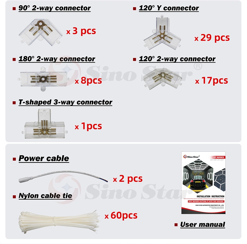 Customer Can DIY White for Car Beauty Popular in Canada Hex LED Tube