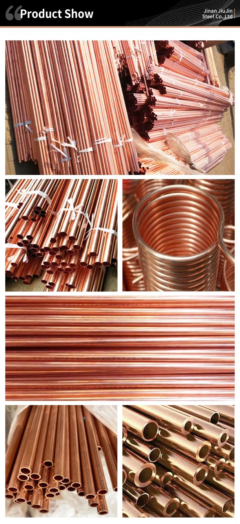 1/4 3/8 1/2 5/8 3/4 7/8 Inch 15mm Red Cuprum Tube Insulated Air Conditioner Copper Pipe for Multi-Industry