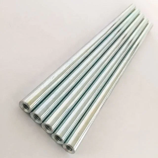 OEM Service Stainless Steel Type Hollow Metric Half Internally Female Threaded Rod Fishing Tubes CNC Machining Parts