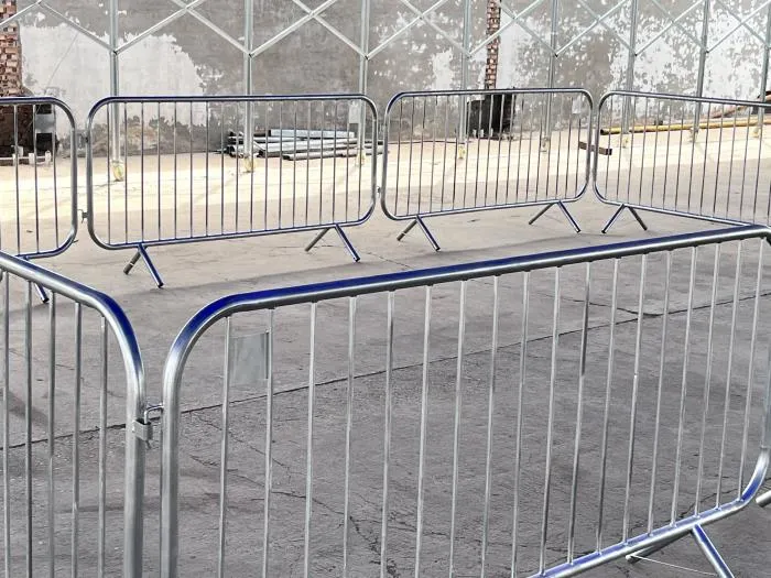 5 Feet Heavy Duty Galvanized Steel Barrier Interlocking Crowd Control Barricade with