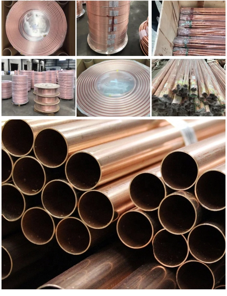 C10100 C11000 C12000 AC Copper Pancake Tubing / AC Copper Pipe