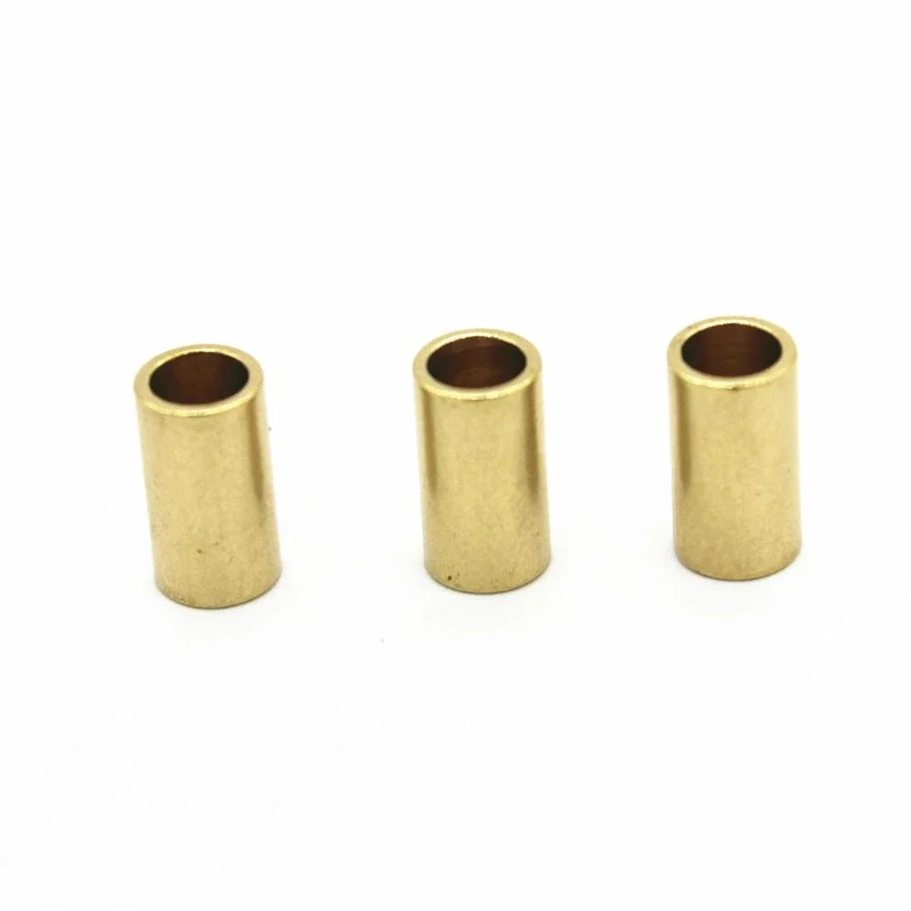 CNC Lathe Metal Brass Tube Beads Spacer Copper Sleeve Round Brass Spacers Female Threaded Round Standoff Spacer