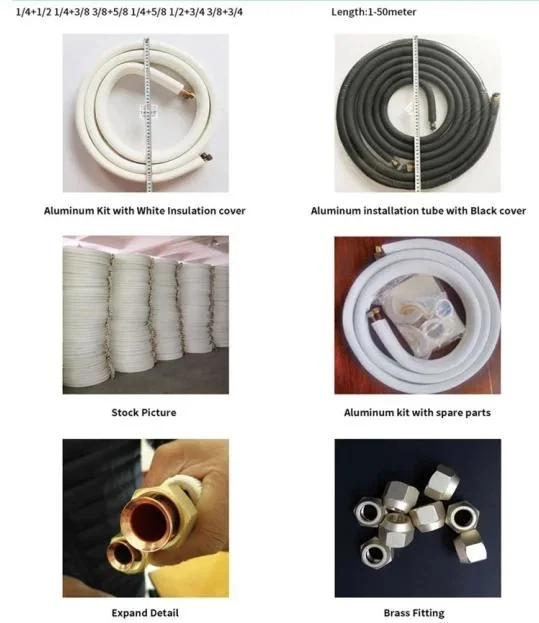 Air Conditioner Insulation Tube Copper Aluminium Connecting Pipe