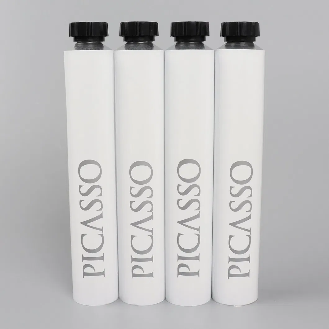 Aluminum Glue/Acrylic Paint Packaging Tube with Octagonal Cover