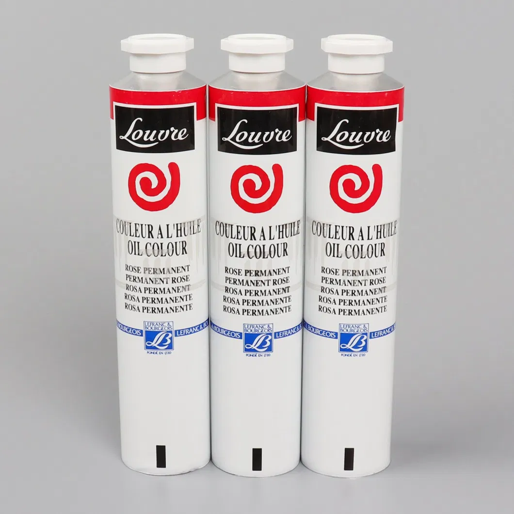 Aluminum Glue/Acrylic Paint Packaging Tube with Octagonal Cover