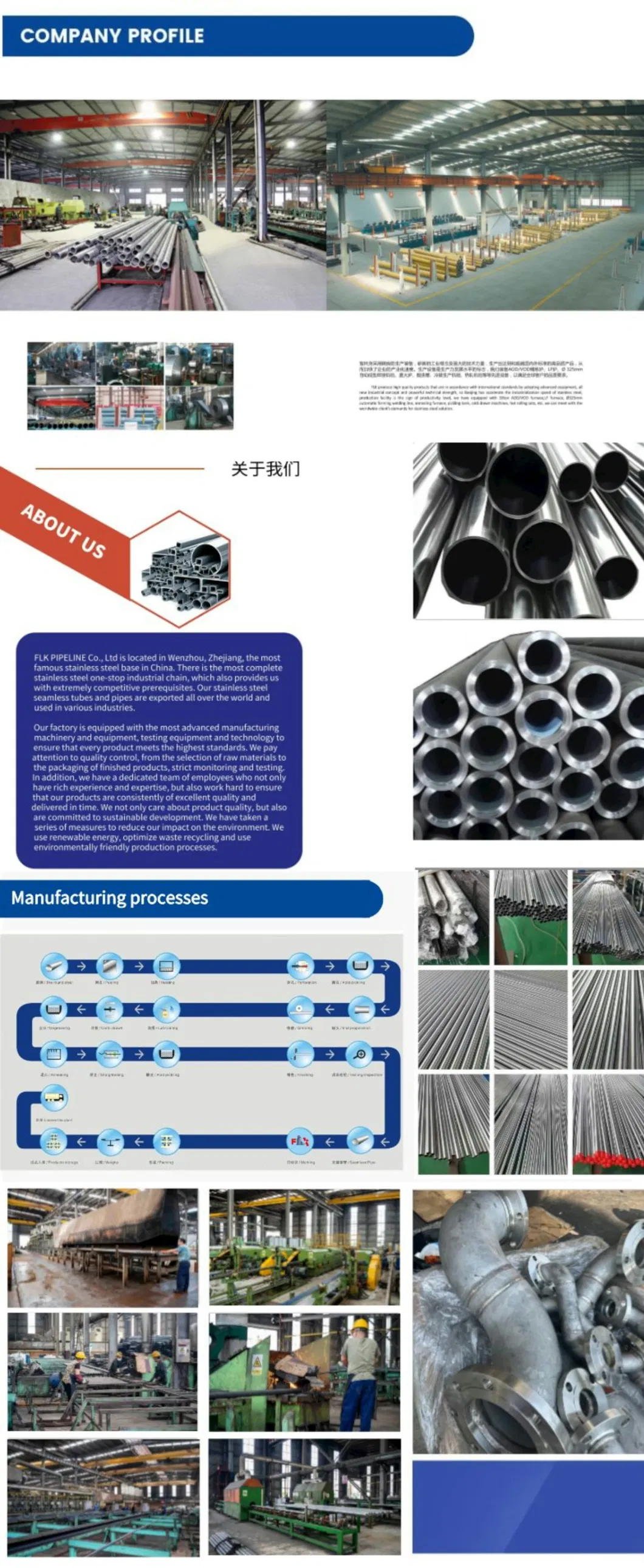 304 316 Stainless Steel Round Pipe/ Stainless Steel Tubing