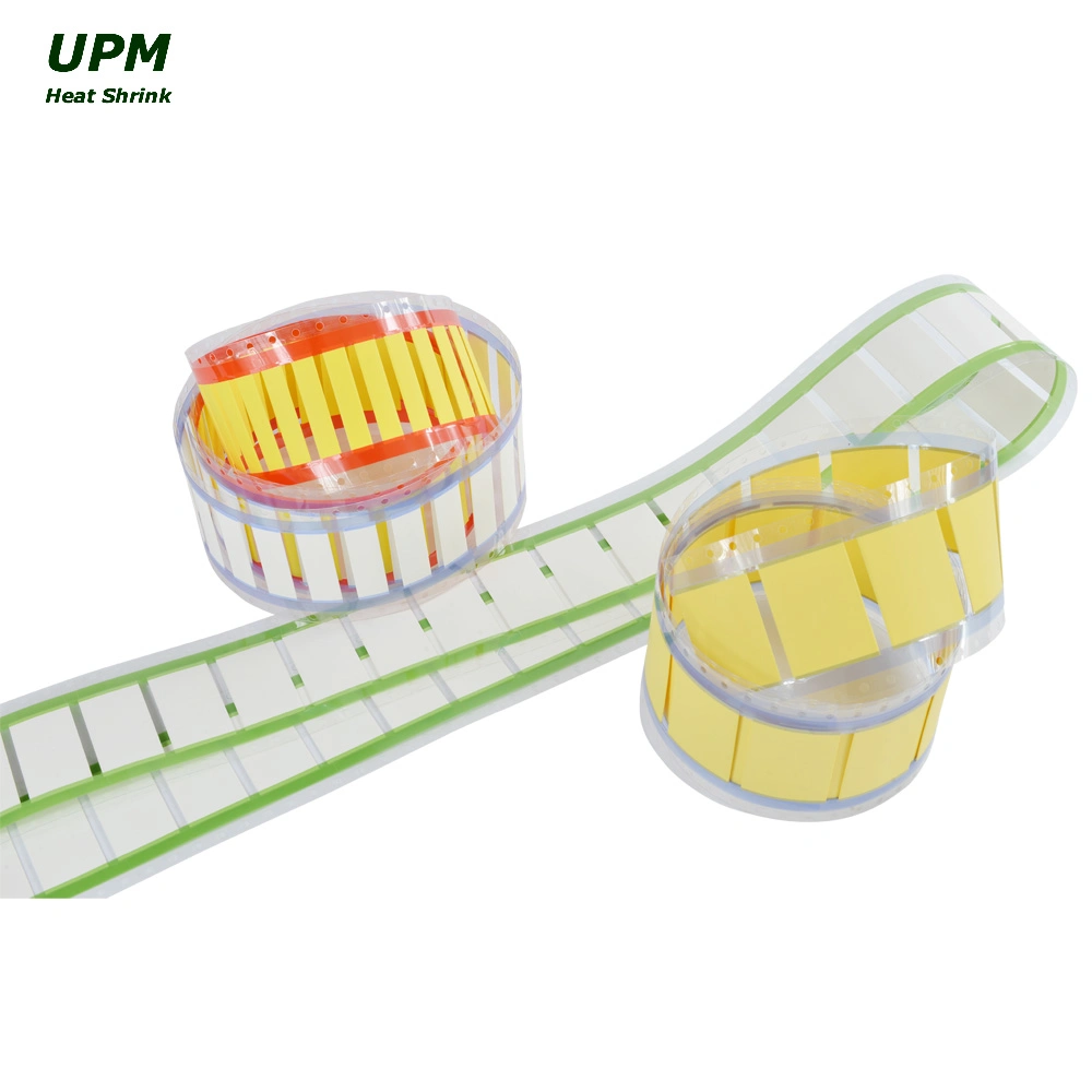 Identification Sleeve RoHS Compliant Heat Shrinkable UV Protection Sleeve 135&ordm; C 3: 1 Yellow White 20m/Roll or 25m/Roll Continuous Length