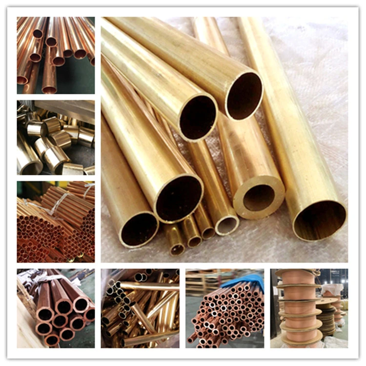 Bending Machinable Cuttable Beveled Trimmable Angle C1100 C1200 Tp2/T2 Brass Copper Tube for Air Conditioning Welding Service