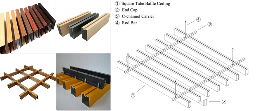 Different Size Aluminum Tubing 6063 T5 Hollow Rectangular Aluminium Square Tube