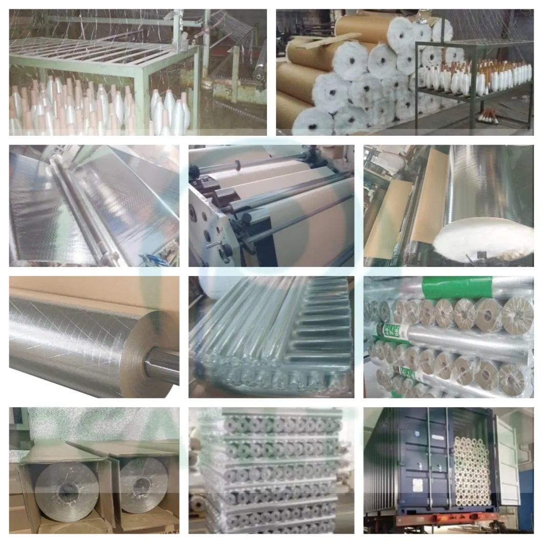 Perforated Heavy Duty Aluminum Foil Paper as HVAC Tube Insulation in China Factory