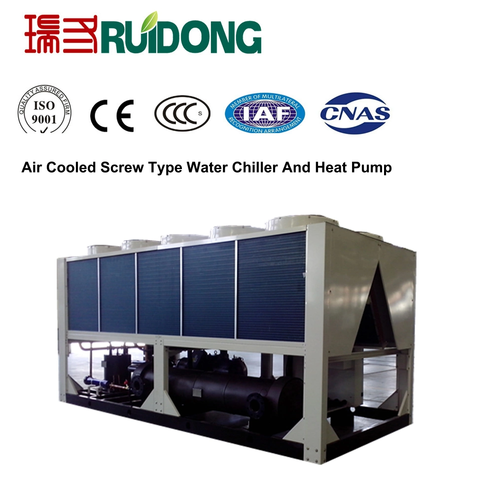 Ruidong Air Cooled Screw Chiller Good Quality Air Cooler Water Chiller Industrial Chiller High Efficiency Finned Copper Tube CE