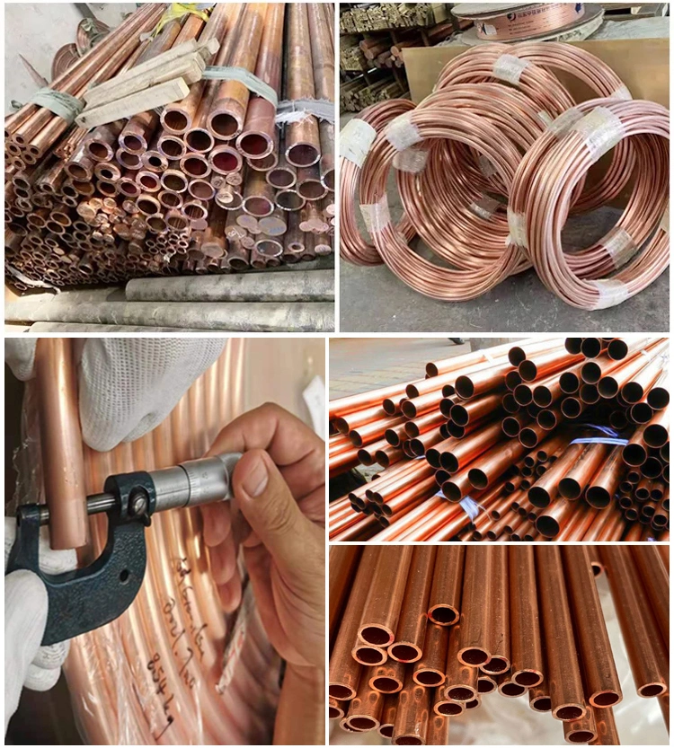 Refrigeration C10100 C10200 C11000 99.9% Pure Copper Pipe for Air Conditioner