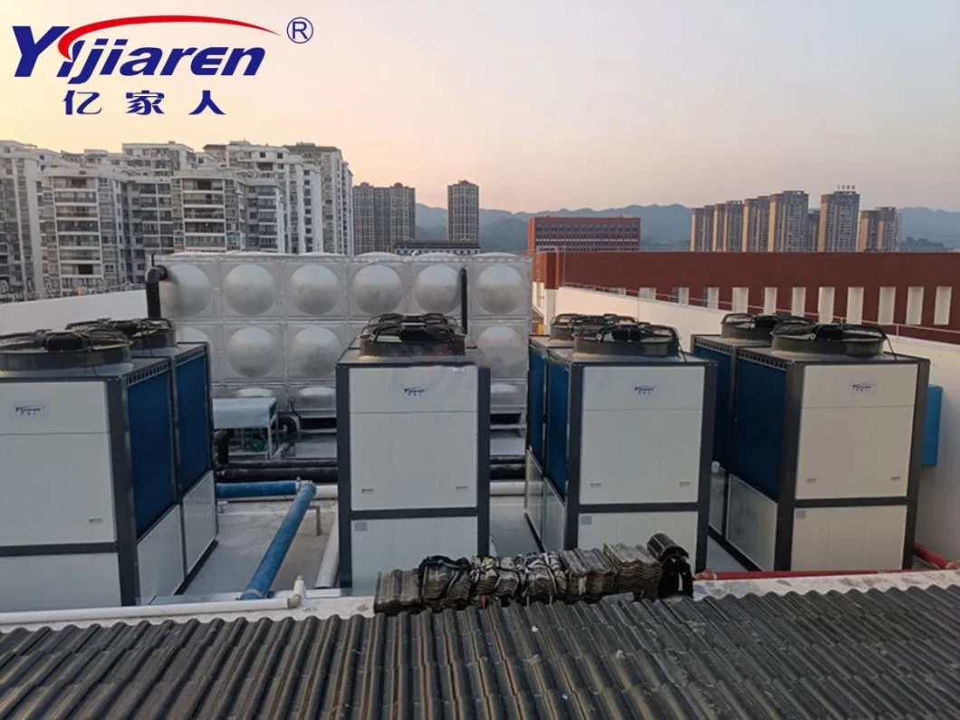 Commercial Industrial Dual Compressor Refrigerant Hot Water System Heater Solution