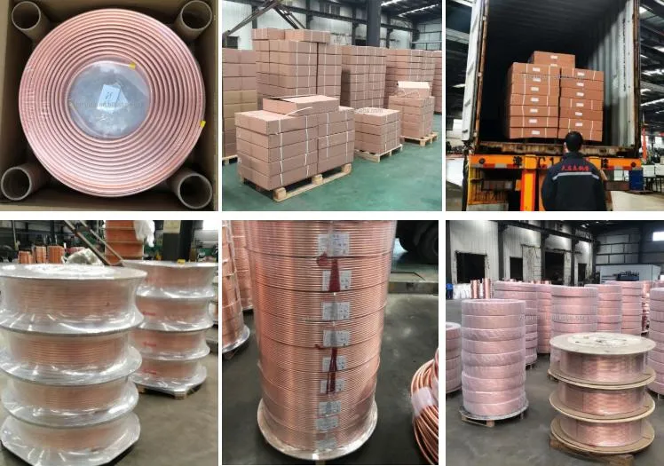 Cheap Price Refrigeration Air Conditioner Connecting Copper Pipe Manufacture Pancake Coil Capillary Copper Coil Copper Tube