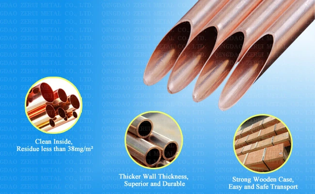 Seamless Copper Water Pipe Tube for Sanitary Drainage