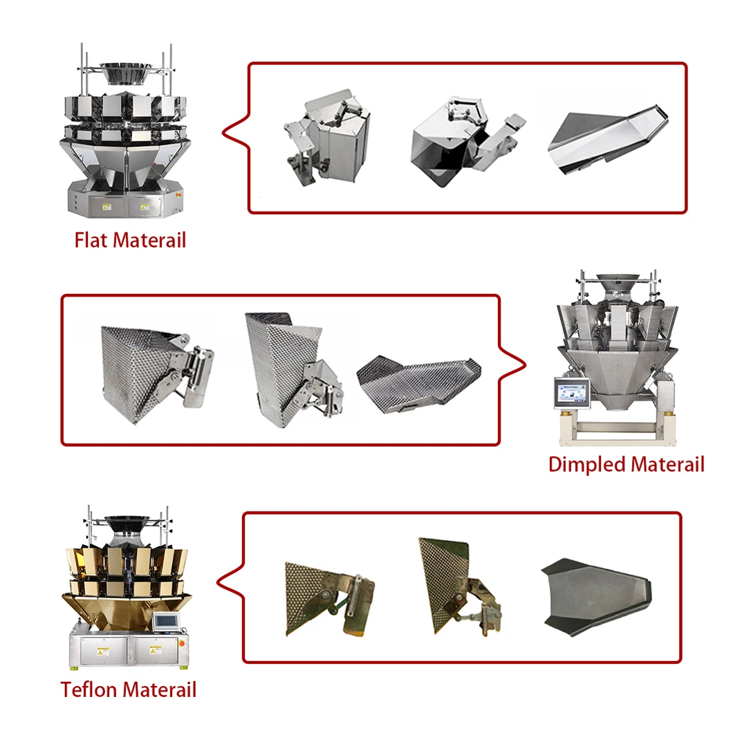 Automatic 10 Heads Multihead Weigher Ice Tube Weighing Machine