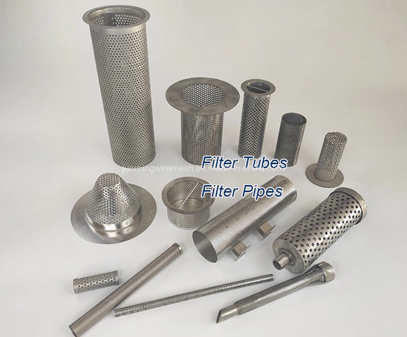 Perforated Metal Mesh Tube Johnson Wedge Wire Screen Filter Tube