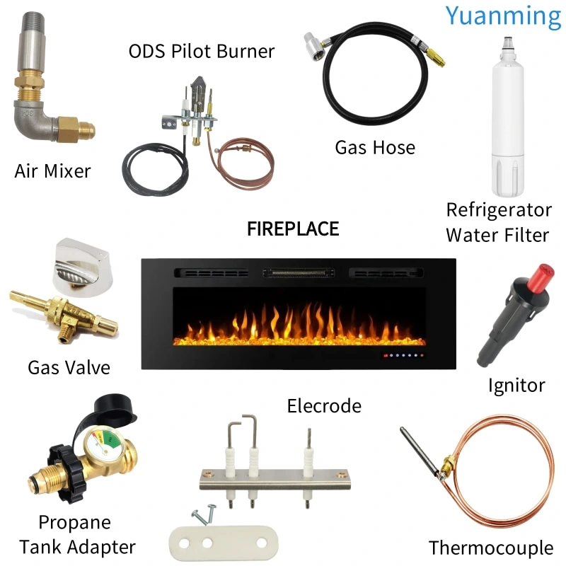 Commercial Stove 1/8NPT Gas Valvewith Copper Nozzle 8mm Valve Shaft Control Valve