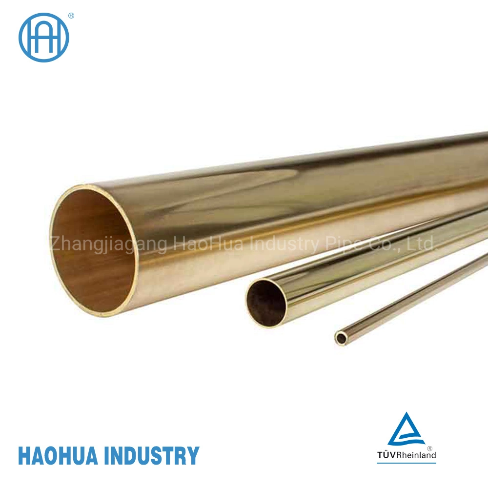 Round Shape Straight Copper Alloy Tube Seamless Tube