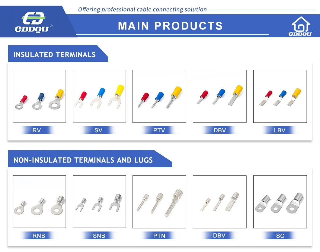 Ferrule Type Bn Series Pure Copper Tube Tin Plated/Tinned Long Middle Joint Non-Insulated Naked Bare Butt Splice Connector