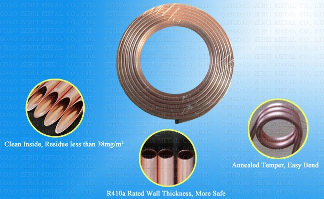 100FT Soft Pancake Coil Copper Tubing for Water and LPG Gas