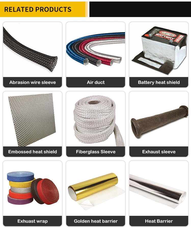 Pre Heat to Air Filter Hose Automotive Rubber Hose Cable Wire Aluminum Heat Shield Tubing Warm Air Apk Ducting