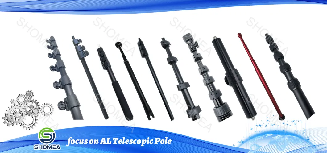 Extentool Custom-Length Aluminum Telescopic Tube Twist Lock with Heavy Duty Extension Rod