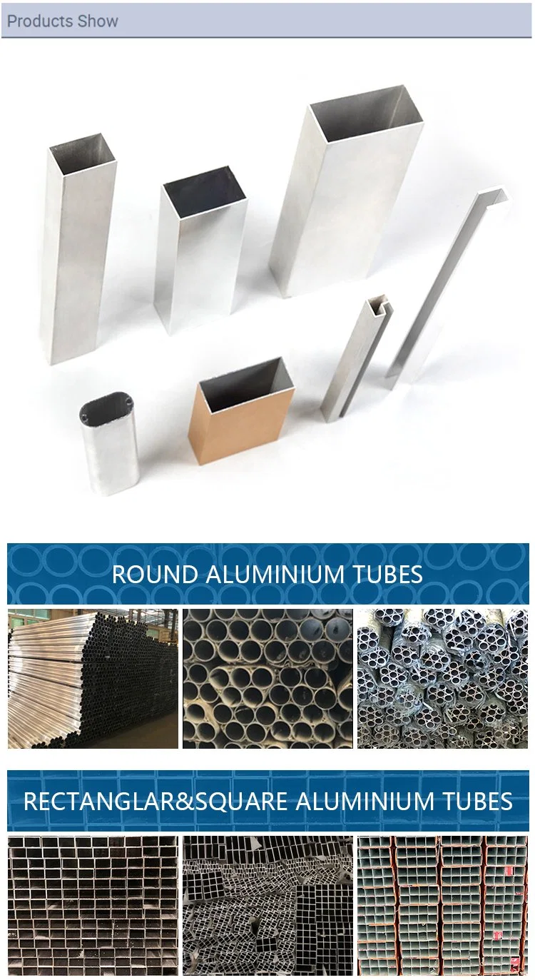 6063 Aluminum Alloy Pipe Profile Powder Coated Wood Color Square Aluminium Tube