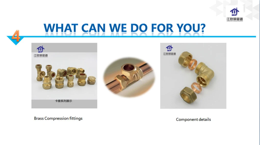 Factory Brass Welding Copper Union Valve Connector with Copper Tube