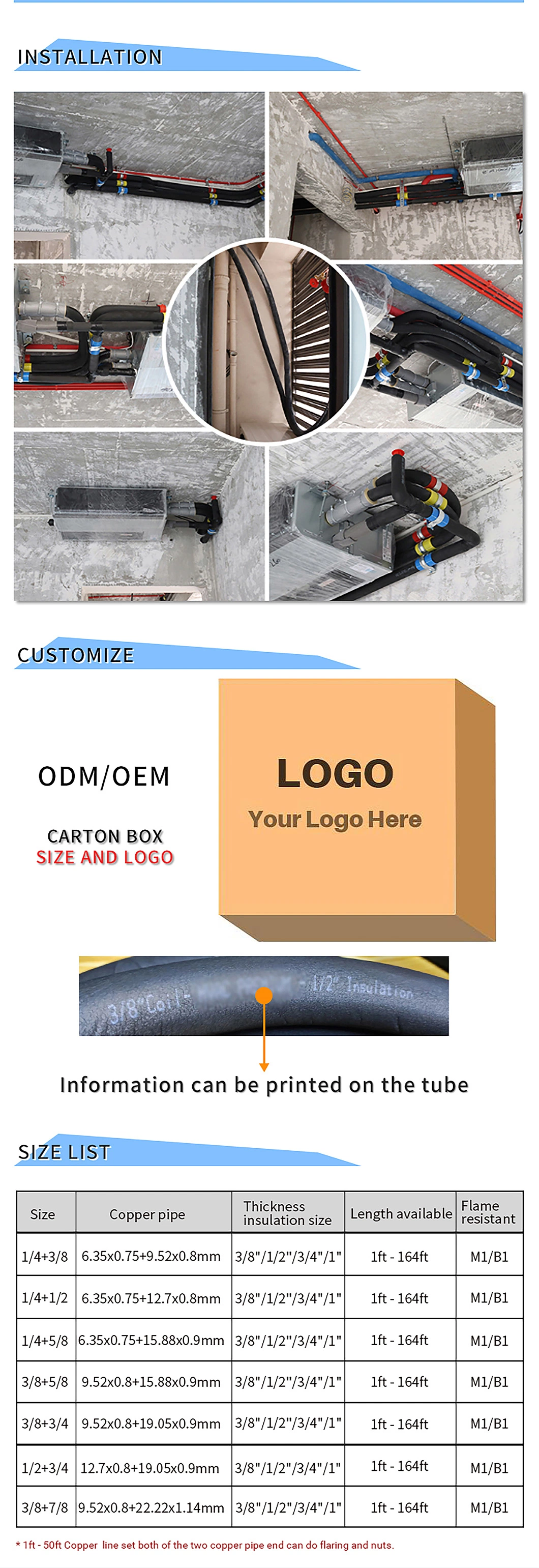 Insulation Copper Tube Coil for Air Conditioning Insulated Copper Tubing