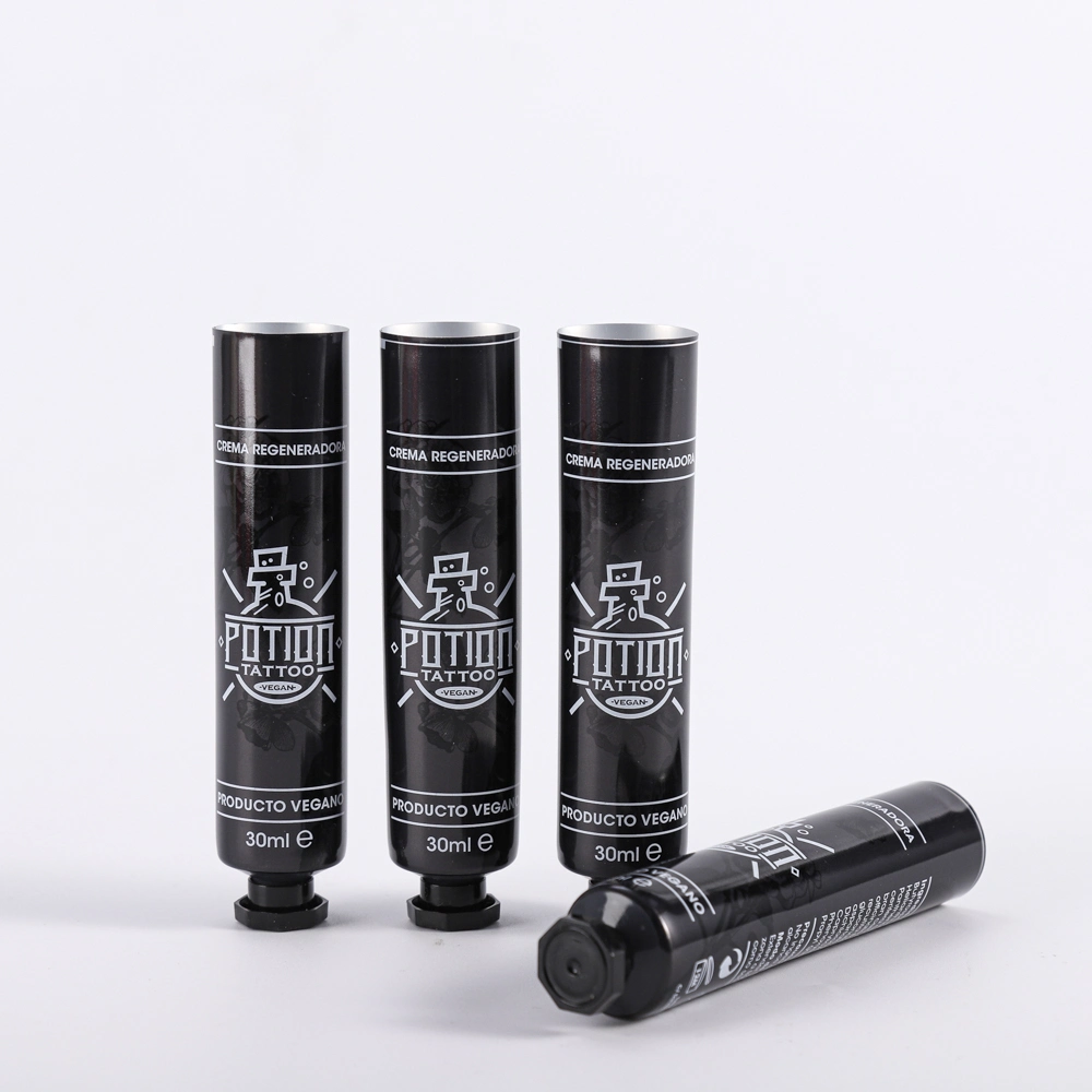 Aluminium Customize Squeeze Cosmetic Packaging Tube with Octagonal Cap for Skincare Cream