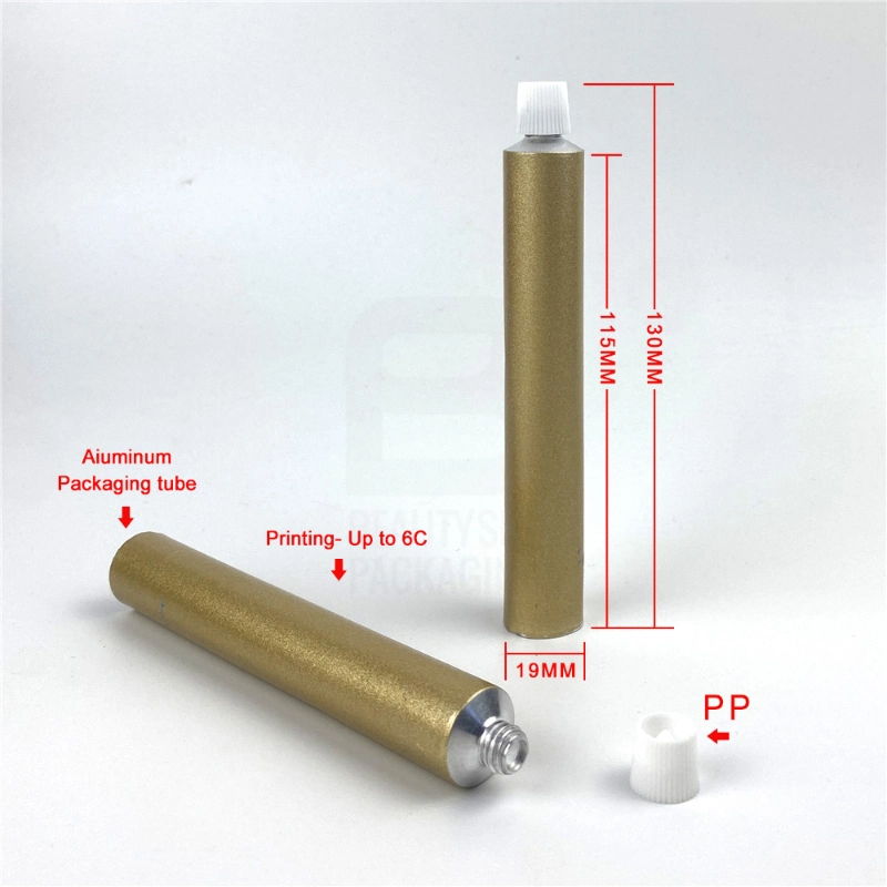 Hot Selling Printed 100ml Pure Aluminum Tube for Packaging Aluminum Tubes Cosmetic with Octagonal Cap Flip Top Cap