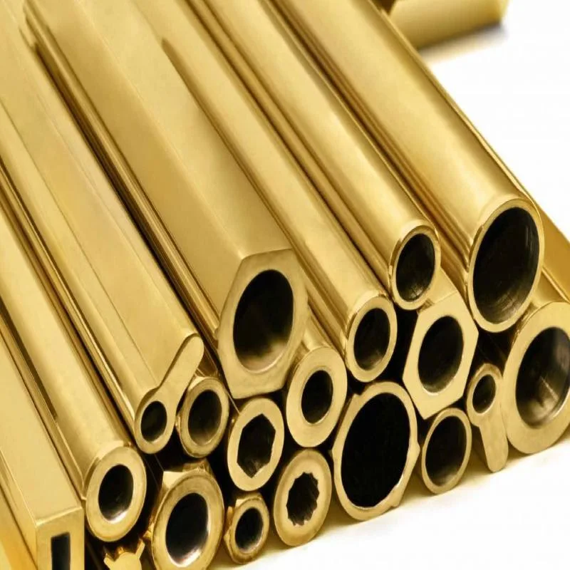 Cold Rolled Square Brass Tube Special Shape Brass Pipe Customized Size Hot Selling Cuzn30 Brass Tube