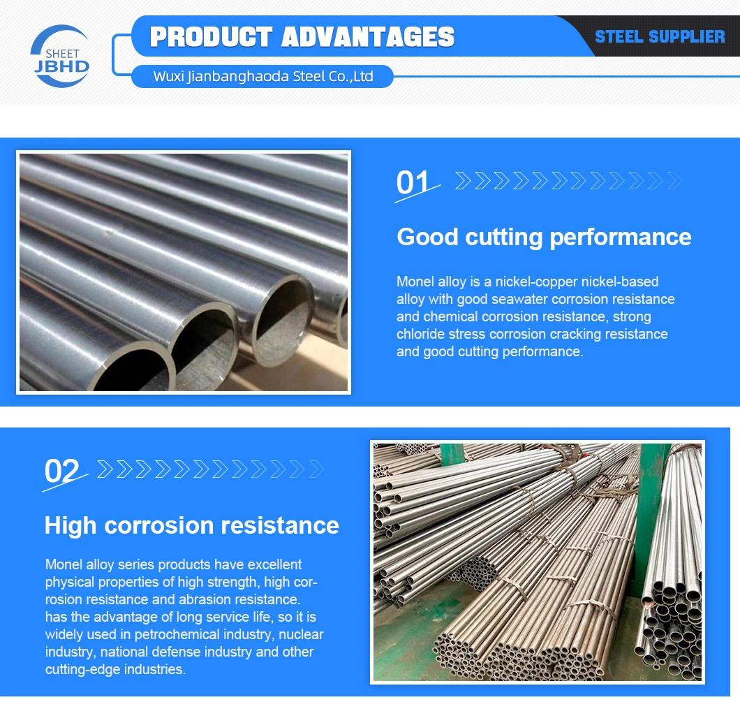 Steel Pipe Alloy 625 Pipe, Seamless Copper Nickel Tube, ASTM B111 6&quot; Sch40 Copper Nickel Pipe CuNi 90/10 C 70600 Tube with Factory Price