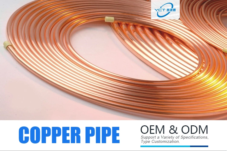 Pancake Coil Copper Tube / Red Copper Pipe / Copper Tubing C1100 Price Per Kg