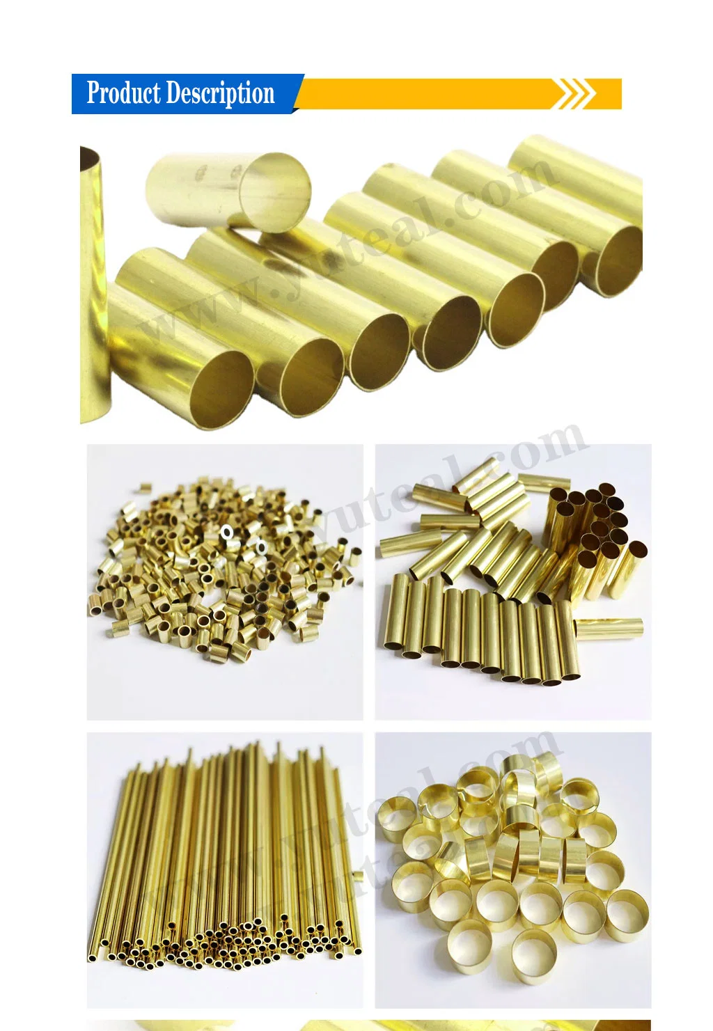 ISO Standard Corrosion Resistant Brass Round Tube/Cuzn5 Cuzn10 Brass Round Tube