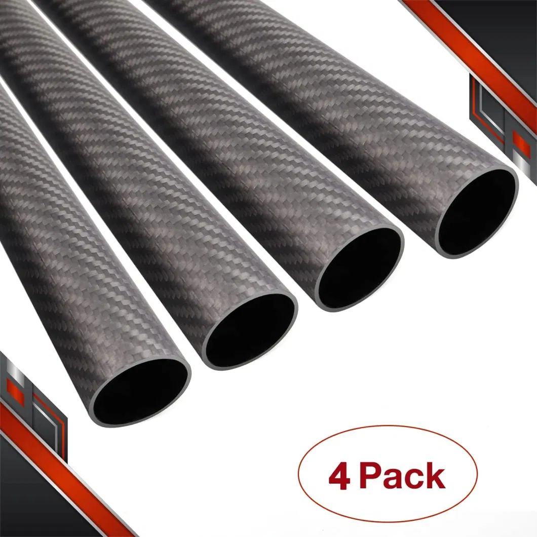 10mm 20mm 25mm 30mm 40mm 50mm Customized Round Carbon Fiber Pipe Tubing