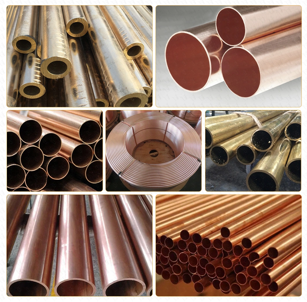 Shandong Factory ASTM AISI En 25mm C65500 C68700 PVC Coated AC Copper Pipe for Air Conditioner