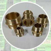 China Brass Male Welding Connector Hexagon Nipple Pex Tube Fititngs