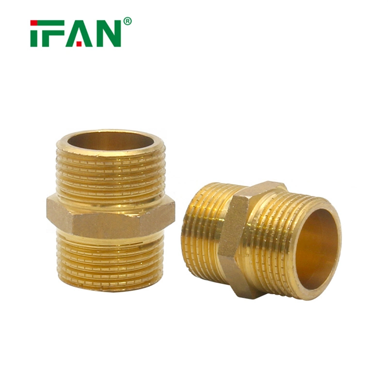 Ifan High Pressure Brass Pipe Connector Copper Fitting Brass Tube Fitting